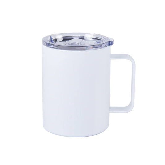 50pcs - 12oz Sublimation Coffee Mugs tumbler with handle