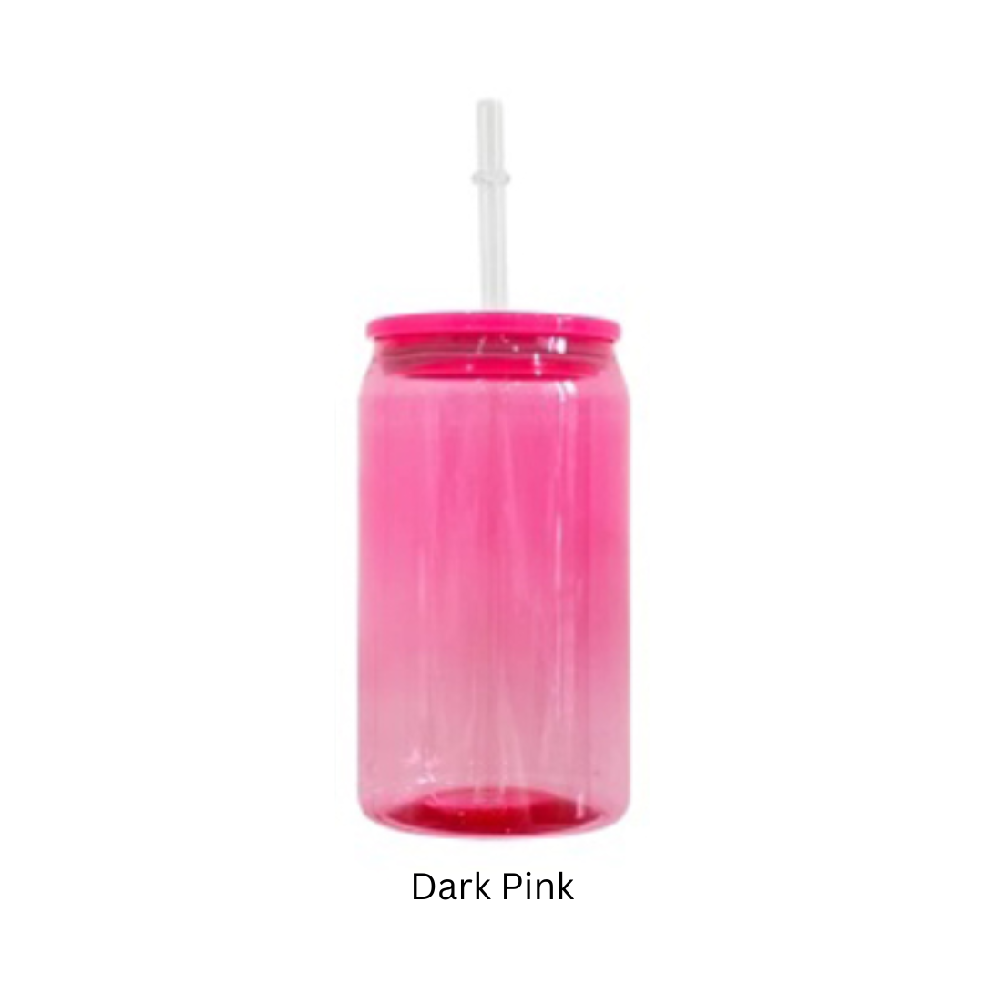 16oz Colored Plastic Jelly Libbey Can w/ PP Lids